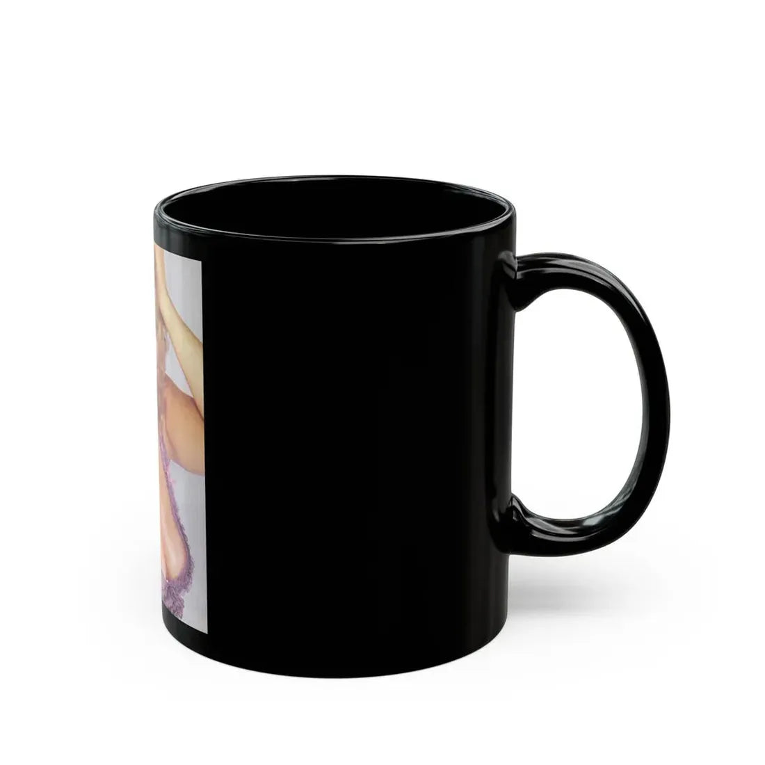 Linda Blair #187 - Topless (Vintage Female Icon) Black Coffee Mug - Go Mug Yourself