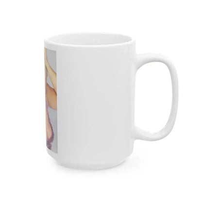 Linda Blair #187 - Topless (Vintage Female Icon) White Coffee Mug - Go Mug Yourself