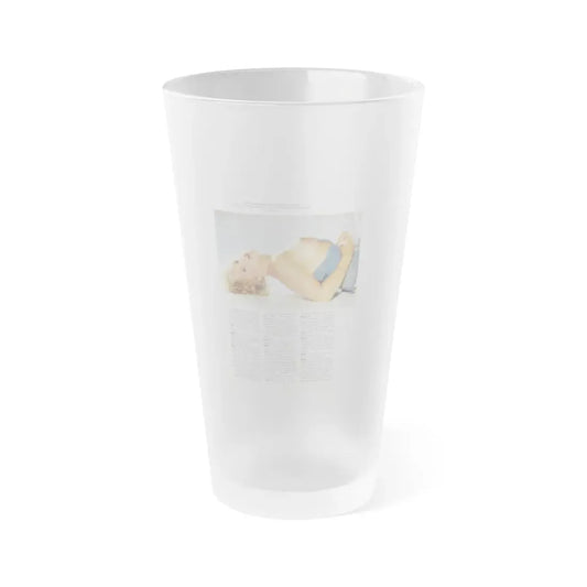 Linda Blair #188 - Topless (Vintage Female Icon) Frosted Pint Glass 16oz 16oz Frosted - Go Mug Yourself