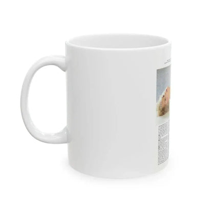 Linda Blair #188 - Topless (Vintage Female Icon) White Coffee Mug - Go Mug Yourself
