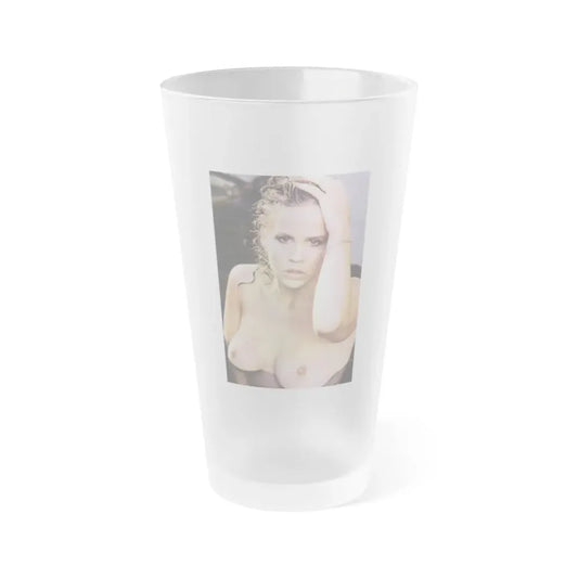 Linda Blair #189 - Topless (Vintage Female Icon) Frosted Pint Glass 16oz 16oz Frosted - Go Mug Yourself