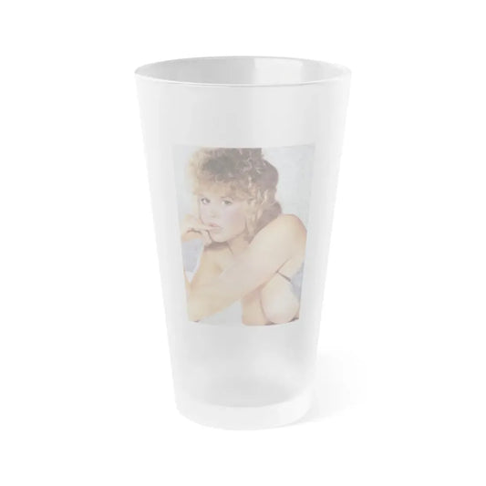Linda Blair #190 - Topless (Vintage Female Icon) Frosted Pint Glass 16oz 16oz Frosted - Go Mug Yourself
