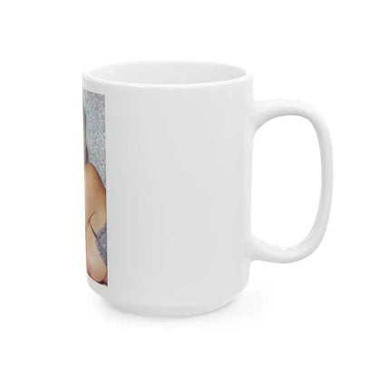 Linda Blair #190 - Topless (Vintage Female Icon) White Coffee Mug - Go Mug Yourself