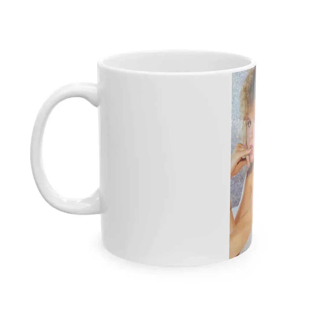 Linda Blair #190 - Topless (Vintage Female Icon) White Coffee Mug - Go Mug Yourself