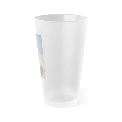 Linda Blair #191 - Topless (Vintage Female Icon) Frosted Pint Glass 16oz - Go Mug Yourself