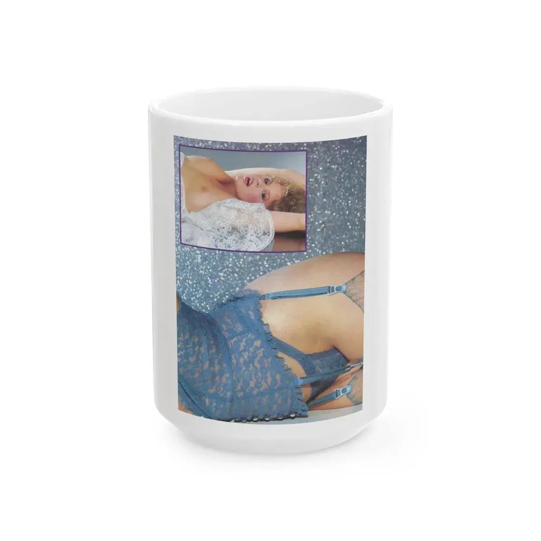 Linda Blair #191 - Topless (Vintage Female Icon) White Coffee Mug 15oz - Go Mug Yourself
