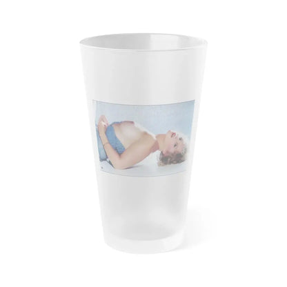 Linda Blair #193 - Topless (Vintage Female Icon) Frosted Pint Glass 16oz 16oz Frosted - Go Mug Yourself
