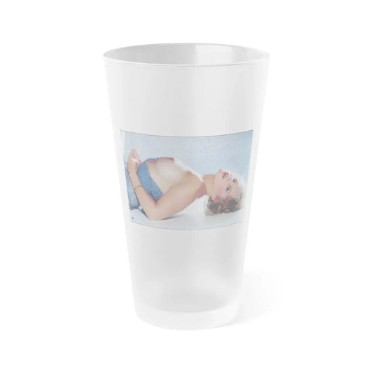 Linda Blair #193 - Topless (Vintage Female Icon) Frosted Pint Glass 16oz 16oz Frosted - Go Mug Yourself