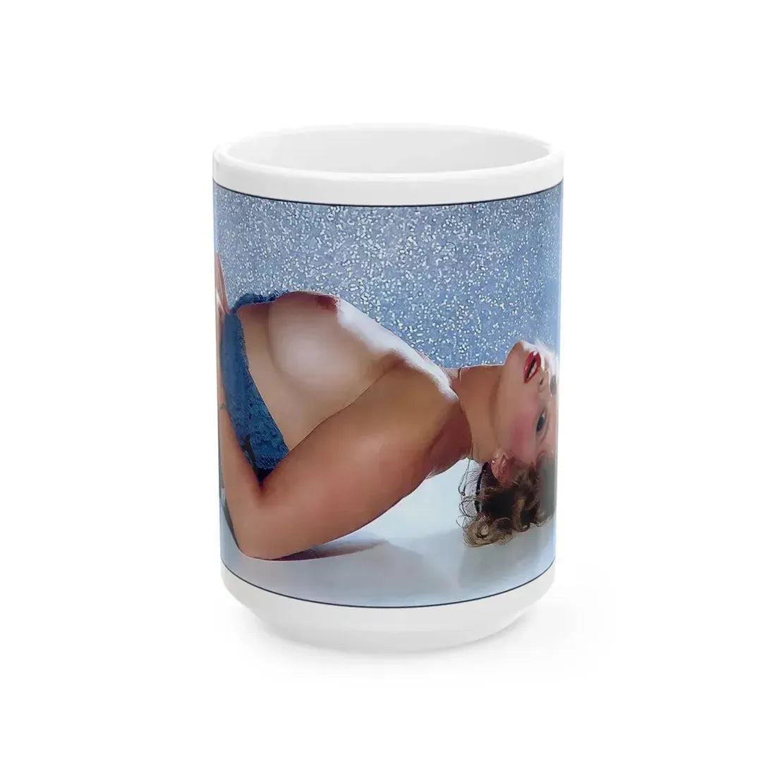 Linda Blair #193 - Topless (Vintage Female Icon) White Coffee Mug 15oz - Go Mug Yourself