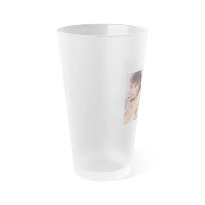 Linda Blair #194 - Topless (Vintage Female Icon) Frosted Pint Glass 16oz - Go Mug Yourself