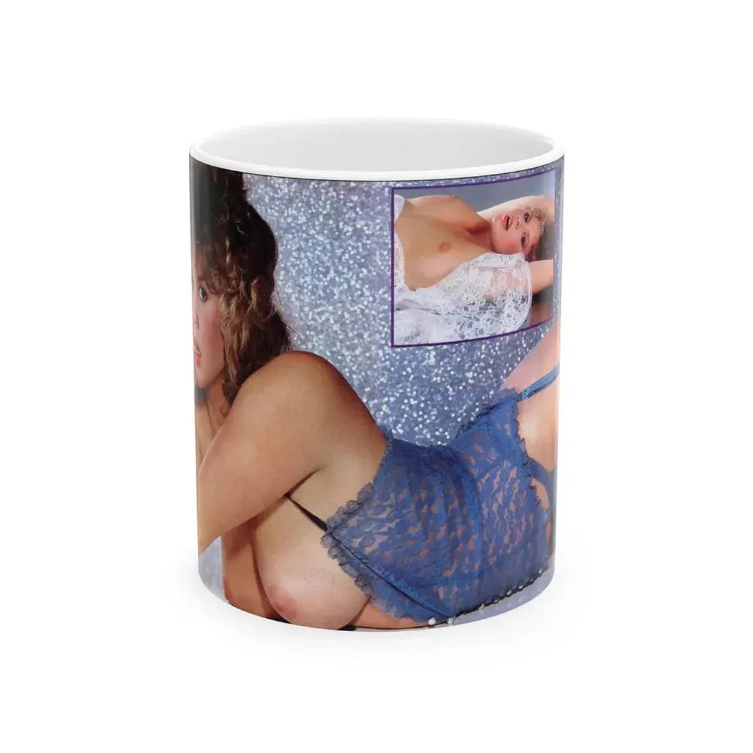 Linda Blair #194 - Topless (Vintage Female Icon) White Coffee Mug 11oz - Go Mug Yourself