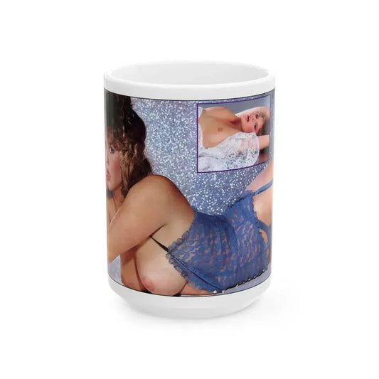 Linda Blair #194 - Topless (Vintage Female Icon) White Coffee Mug 15oz - Go Mug Yourself