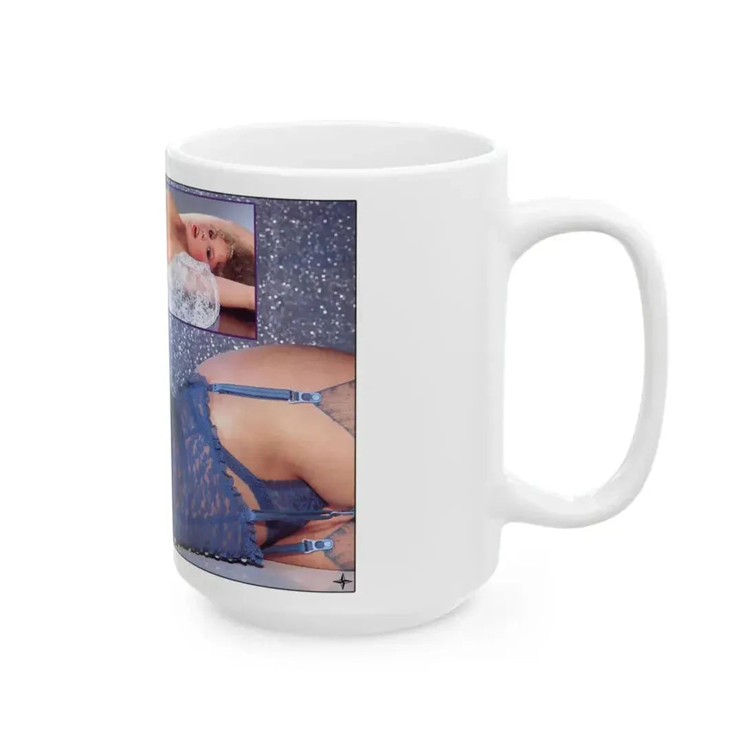 Linda Blair #194 - Topless (Vintage Female Icon) White Coffee Mug - Go Mug Yourself