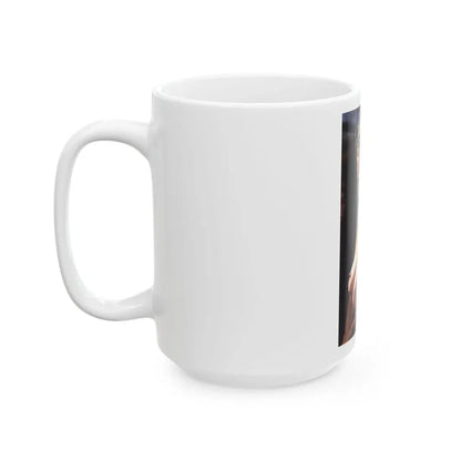 Linda Blair #195 - Topless (Vintage Female Icon) White Coffee Mug - Go Mug Yourself