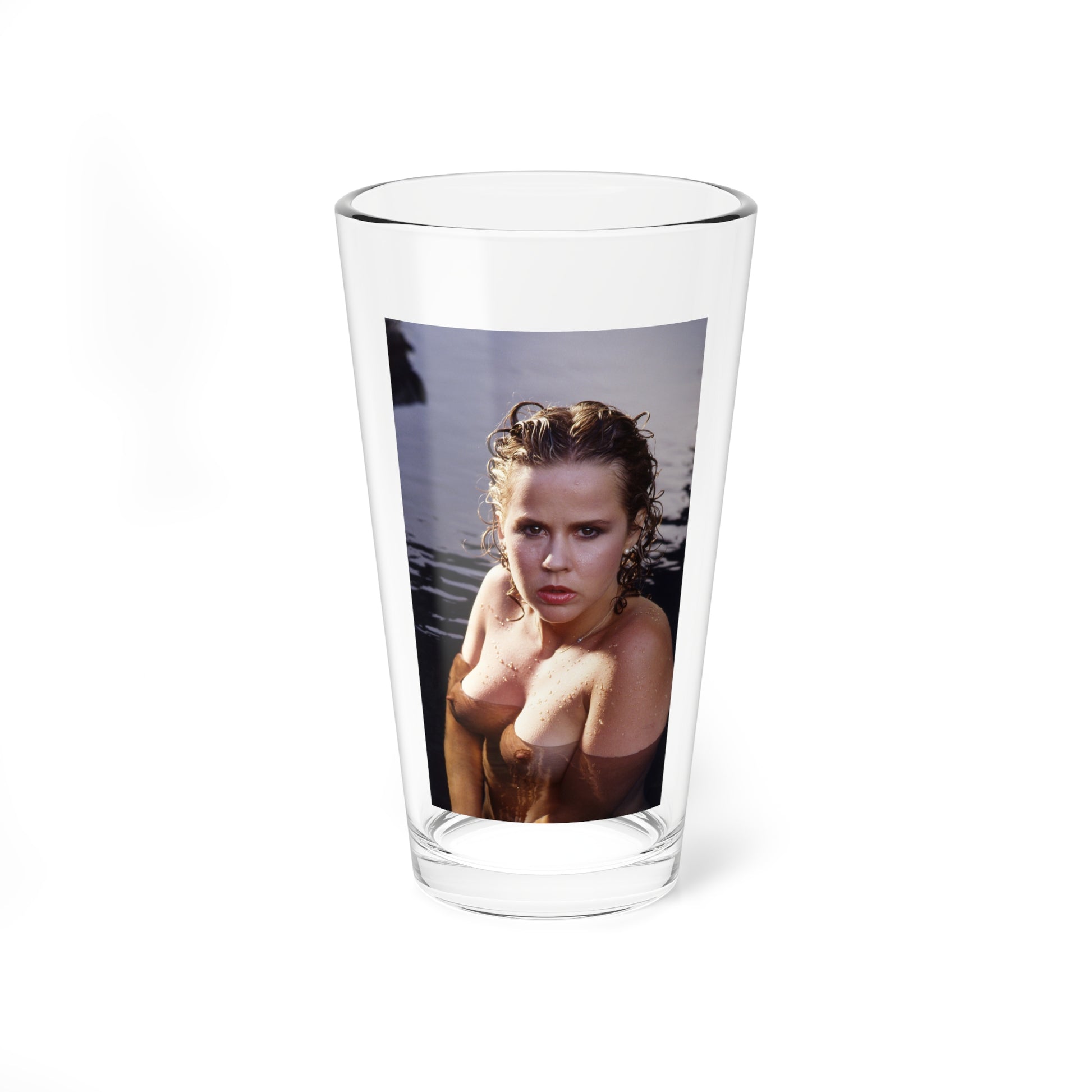 Linda Blair #196 - Topless (Vintage Female Icon) Pint Glass 16oz-16oz-Go Mug Yourself