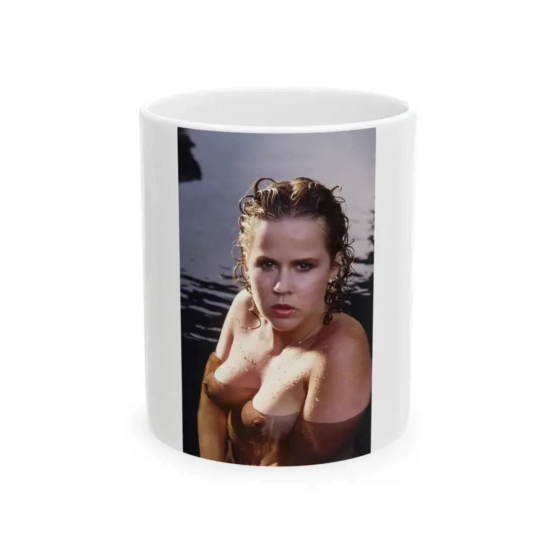 Linda Blair #196 - Topless (Vintage Female Icon) White Coffee Mug 11oz - Go Mug Yourself