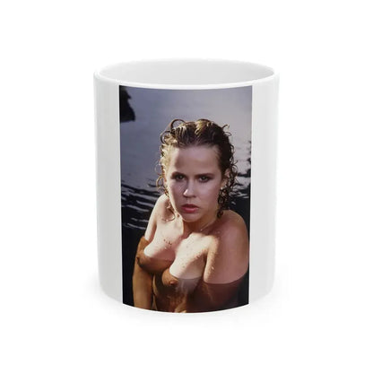 Linda Blair #196 - Topless (Vintage Female Icon) White Coffee Mug 11oz - Go Mug Yourself