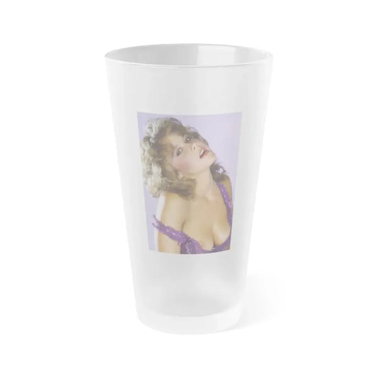 Linda Blair #197 - Partially Topless (Vintage Female Icon) Frosted Pint Glass 16oz 16oz Frosted - Go Mug Yourself