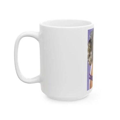 Linda Blair #197 - Partially Topless (Vintage Female Icon) White Coffee Mug - Go Mug Yourself