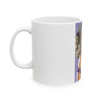 Linda Blair #197 - Partially Topless (Vintage Female Icon) White Coffee Mug - Go Mug Yourself