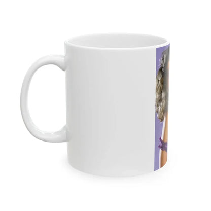 Linda Blair #197 - Partially Topless (Vintage Female Icon) White Coffee Mug - Go Mug Yourself