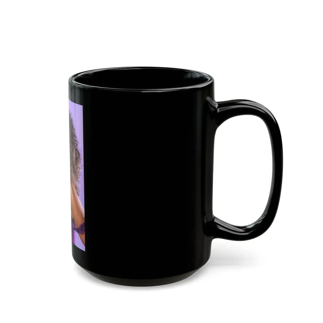 Linda Blair #198 - Partially Topless (Vintage Female Icon) Black Coffee Mug - Go Mug Yourself