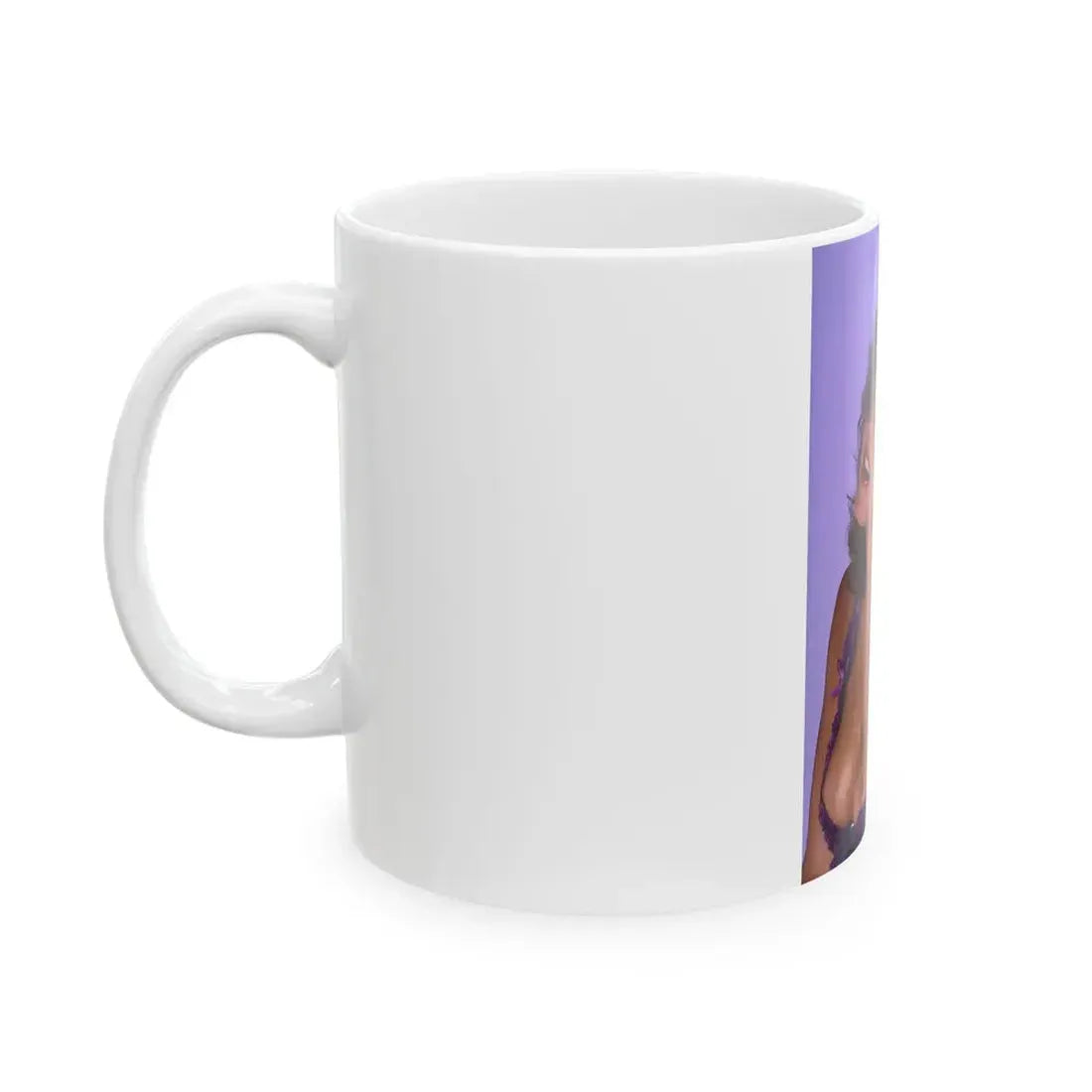 Linda Blair #198 - Partially Topless (Vintage Female Icon) White Coffee Mug - Go Mug Yourself