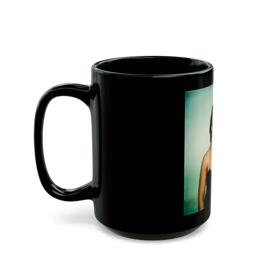 Linda Blair #20 1 (Vintage Female Icon) Black Coffee Mug - Go Mug Yourself