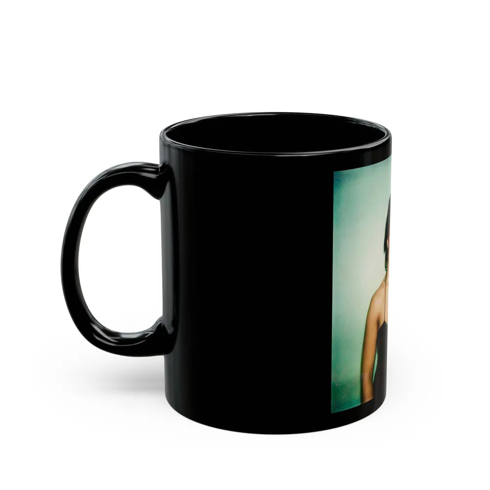 Linda Blair #20 (Vintage Female Icon) Black Coffee Mug-Go Mug Yourself