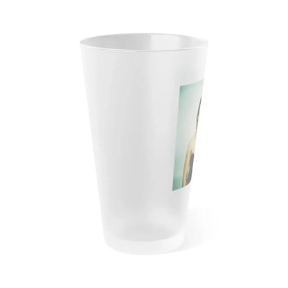 Linda Blair #20 (Vintage Female Icon) Frosted Pint Glass 16oz - Go Mug Yourself