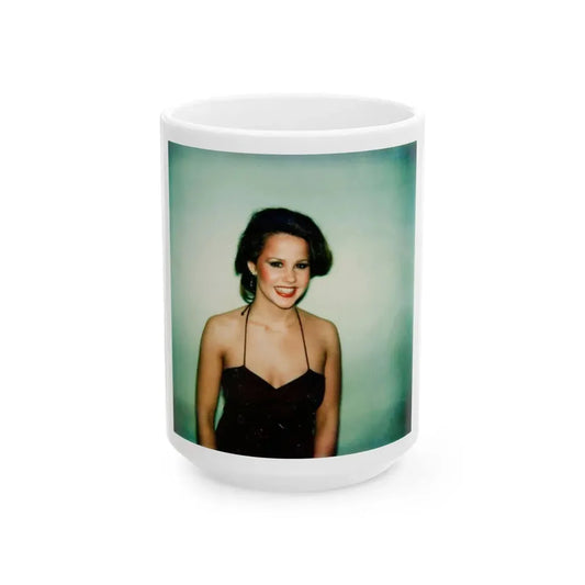 Linda Blair #20 (Vintage Female Icon) White Coffee Mug 15oz - Go Mug Yourself