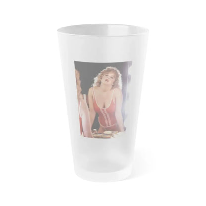 Linda Blair #201 (Vintage Female Icon) Frosted Pint Glass 16oz 16oz Frosted - Go Mug Yourself