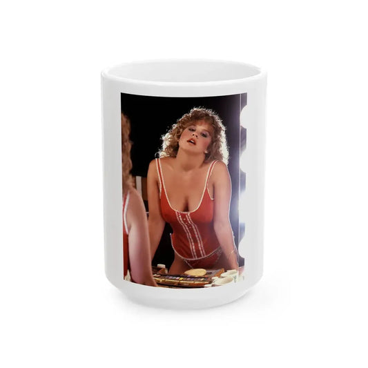 Linda Blair #201 (Vintage Female Icon) White Coffee Mug 15oz - Go Mug Yourself