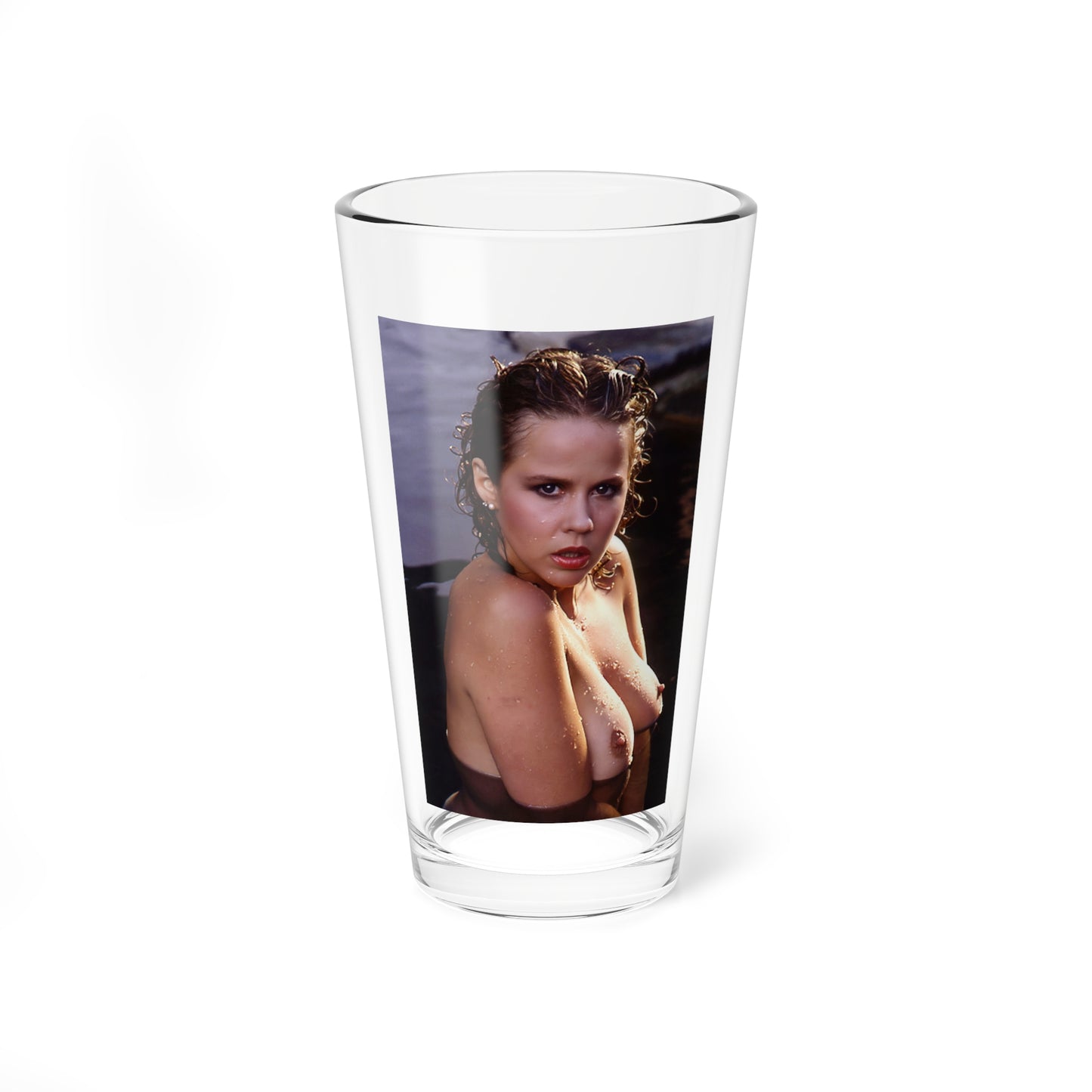 Linda Blair #202 - Topless (Vintage Female Icon) Pint Glass 16oz-16oz-Go Mug Yourself