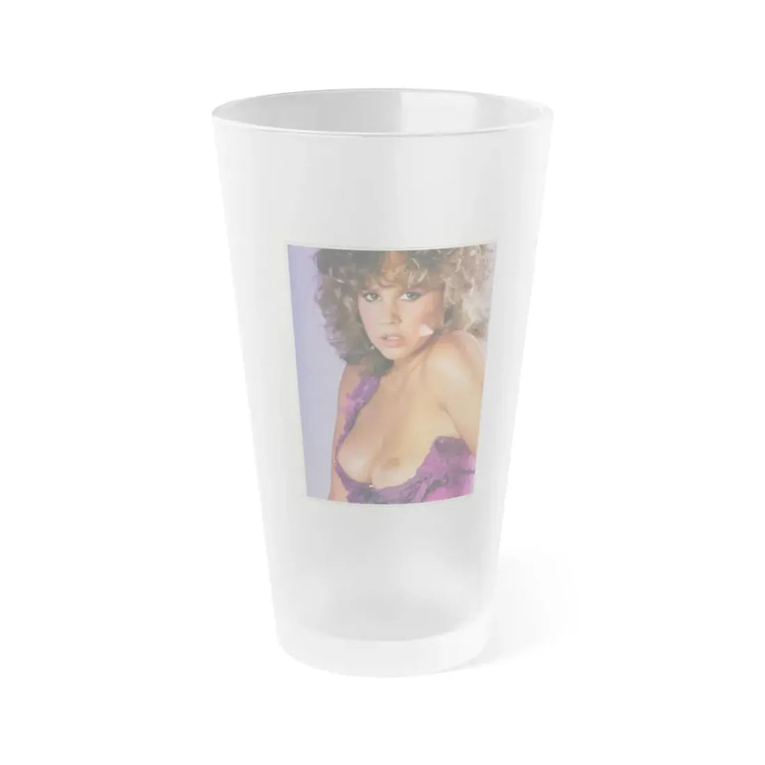 Linda Blair #209 - Topless (Vintage Female Icon) Frosted Pint Glass 16oz 16oz Frosted - Go Mug Yourself