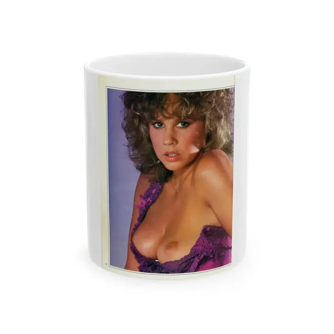 Linda Blair #209 - Topless (Vintage Female Icon) White Coffee Mug 11oz - Go Mug Yourself