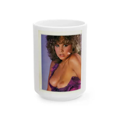 Linda Blair #209 - Topless (Vintage Female Icon) White Coffee Mug 15oz - Go Mug Yourself