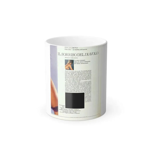 Linda Blair #210 - Topless (Vintage Female Icon) Color Changing Mug 11oz 11oz - Go Mug Yourself