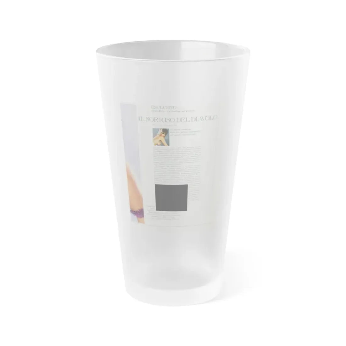 Linda Blair #210 (Vintage Female Icon) Frosted Pint Glass 16oz 16oz Frosted - Go Mug Yourself