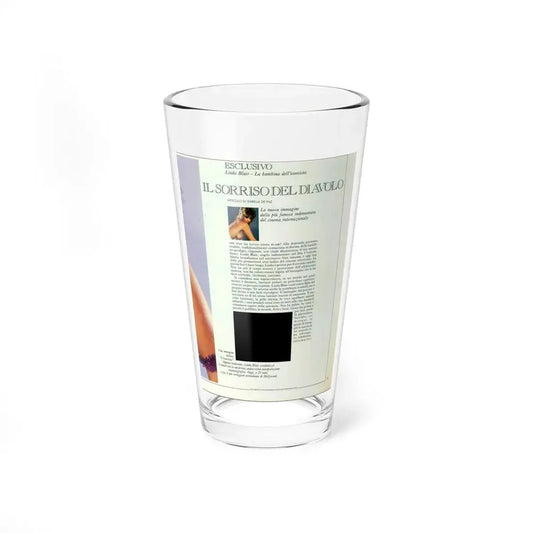 Linda Blair #210 (Vintage Female Icon) Pint Glass 16oz 16oz - Go Mug Yourself