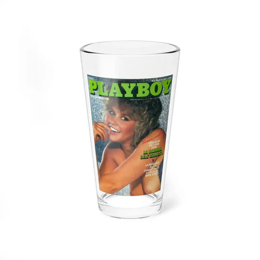 Linda Blair #211 - Italian Playboy Mag. '83 (Vintage Female Icon) Pint Glass 16oz 16oz - Go Mug Yourself