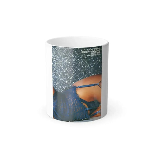 Linda Blair #212 - Italian Playboy Mag. '83 (Vintage Female Icon) Color Changing Mug 11oz 11oz - Go Mug Yourself