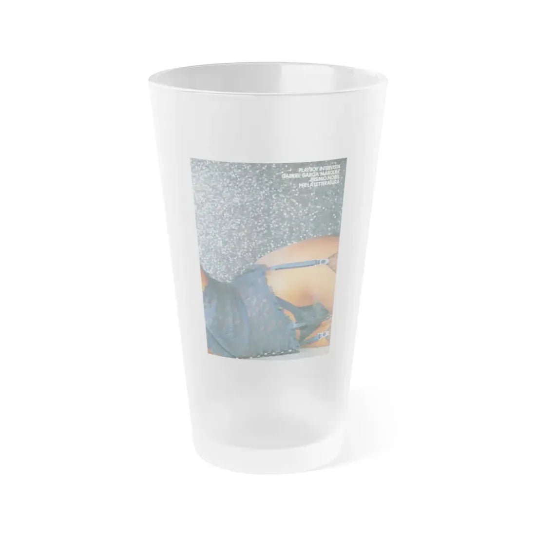 Linda Blair #212 - Italian Playboy Mag. '83 (Vintage Female Icon) Frosted Pint Glass 16oz 16oz Frosted - Go Mug Yourself