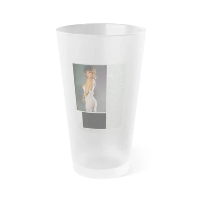Linda Blair #214 - Topless (Vintage Female Icon) Frosted Pint Glass 16oz 16oz Frosted - Go Mug Yourself