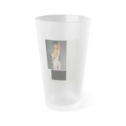 Linda Blair #214 - Topless (Vintage Female Icon) Frosted Pint Glass 16oz 16oz Frosted - Go Mug Yourself