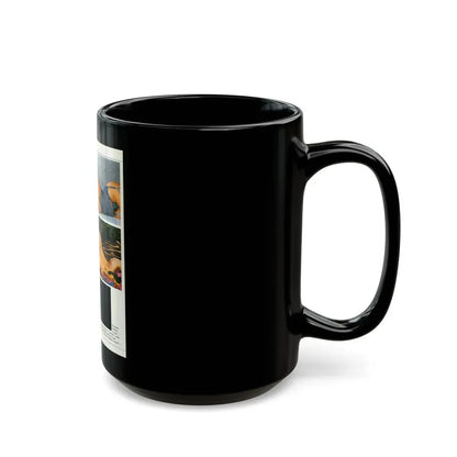 Linda Blair #217 - Topless (Vintage Female Icon) Black Coffee Mug - Go Mug Yourself