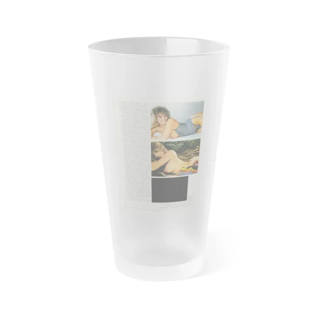 Linda Blair #217 - Topless (Vintage Female Icon) Frosted Pint Glass 16oz 16oz Frosted - Go Mug Yourself