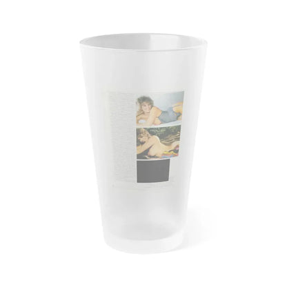 Linda Blair #217 - Topless (Vintage Female Icon) Frosted Pint Glass 16oz 16oz Frosted - Go Mug Yourself