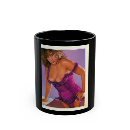 Linda Blair #218 - Partially Topless (Vintage Female Icon) Black Coffee Mug 11oz - Go Mug Yourself