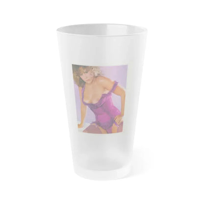 Linda Blair #218 - Partially Topless (Vintage Female Icon) Frosted Pint Glass 16oz 16oz Frosted - Go Mug Yourself